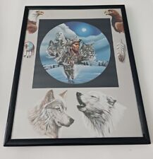 Dream Catcher Wolf's Eagles Snow Portrait Picture Frame ( 8x10 )  