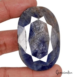 300 kt natürlicher unbehandelter braun blauer Saphir oval facettierte Erde abgebaut lose Edelsteine - Bild 1 von 5