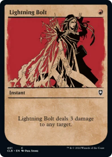 Lightning Bolt - Rulebook Showcase (CLB) Battle for Baldur's - NM - Image 1 of 1