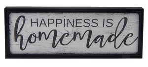 Happiness Is Homemade Farmhouse Rustic Sign Kitchen Wall Art Hanging Home Decor - Picture 1 of 2