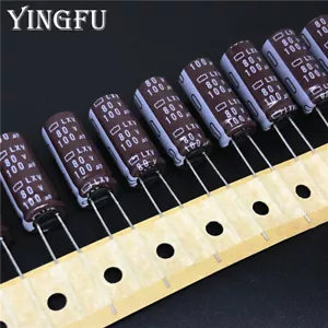 5 Stck./50 Stck. Japan NCC 100uF 80 V LXV 10x25 mm 80V100UF Kondensator mit niedriger Impedanz - Bild 1 von 2