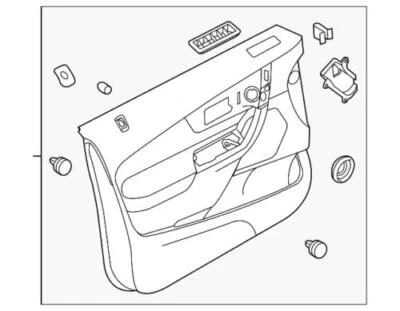 Genuine Ford Edge 2011-2014 Driver Side Door Trim Panel  CT4Z-7823943-BB - Image 1 of 2