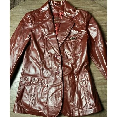 chaqueta de cuero vintage etienne aigner Foto 1 de 4