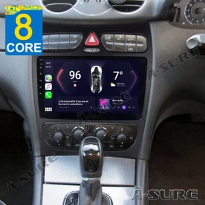 4+64GB Autoradio Für Mercedes Benz CLK Klasse C209 2003 Android 14 Navi CarPlay - Zdjęcie 1 z 13