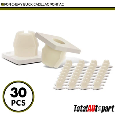 30 piezas retenedores de clip de bisel de faros para Chevrolet Cadillac Buick Olds #8 tornillos Foto 1 de 4