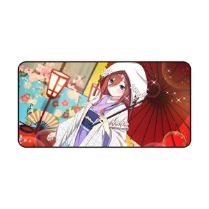 Miku Nakano Quintessential Quintuplets Anime Schreibtischunterlage Mousepad 31" x 15,5" - Bild 1 von 5