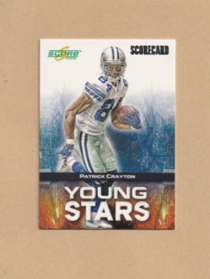 2008 Score - Young Stars Patrick Crayton #YS-20 Scorecard 832/999 Cowboys - Image 1 of 3