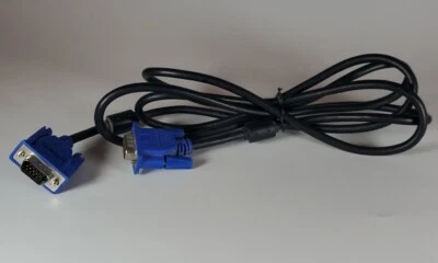 VGA to VGA Cable Male To VGA 1.5m SVGA Monitor Extension Cord Plug For PC - 5 ft - Image 1 of 3