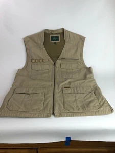 Bass - Men's Fishing Vest - Size L - Khaki - Picture 1 of 7