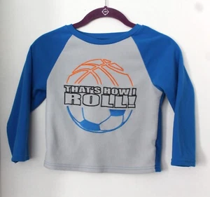 Up-Late All Sport Boys Pajama Top " Thats How I Roll" Size 6 - Picture 1 of 3