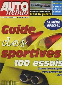 AUTO HEBDO n°1251 09/08/2000 GUIDE DES SPORTIVES - Imagen 1 de 1