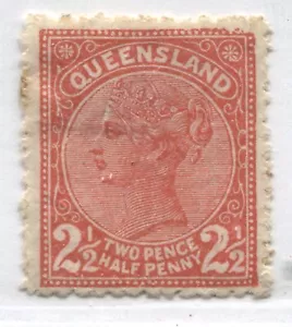 Queensland QV 1890 2 1/2d mint o.g. hinged - Picture 1 of 1