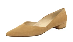 HÖGL Slipper Ballerinas Damenschuhe Halbschuhe Schuhe Beige Leder Gr. 41,5 - 7,5 - Bild 1 von 10