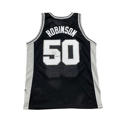 Authentic Champion David Robinson Signed Spurs JerseyVintage 90’s NBA Size 44 - Image 1 of 4