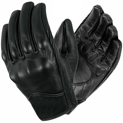 BIKERS GEAR AUSTRALIA Australian Bikers Gear Motorcycle Motorbike Short Summer Cruiser Leather Gloves
