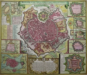 Milan / Milano - Homann - Original 1734 - Mayland the Capital City ... - Picture 1 of 3