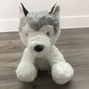 Carters Siberian Husky Dog Puppy Plush Gray White 2021 Stuffed Baby Lovey - Picture 1 of 7