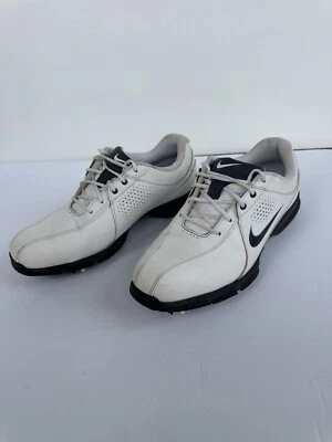 Туфли для гольфа мужские Nike с мягкими шипами белые/черные размер 8,5 #15 - Изображение 1 из 4