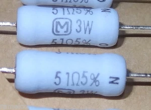 100 pcs, 51 ohm, 3W , ERG-3SJ510, metal oxide film resistors by Panasonic - Picture 1 of 1
