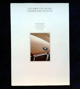 BMW 7er Reihe, E32, der Farben und Polster Prospekt, 1.1992 - Picture 1 of 3