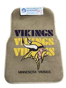 VTG NOS Y2K NFL Minnesota Vikings Car Mats Universal Fit Ideal Carpet Design - Picture 1 of 14