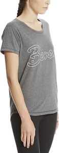 Bench Women's Low Neck Corp Tee T-shirt, Black Marl, XS - Picture 1 of 1