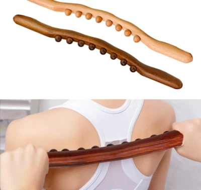 Wood Scraping Body Massage Stick Spa Therapy Relax Natural Tool - Image 1 of 4