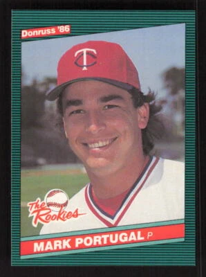 1986 Donruss The Rookies  #44 Mark Portugal Rookie Minnesota Twins - Image 1 of 2