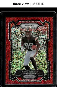 π΄πππππ CEDRIC TILLMAN 2023 Panini Prizm Red Sparkle #321 RC Rookie! - Picture 1 of 6