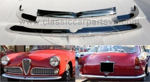 Parachoques Alfa Romeo Giulietta Sprint 750&101 (1954-1962) por acero inoxidable nuevo - Imagen 1 de 7