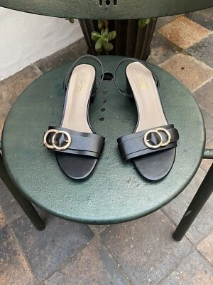 Zapato Spot On Tacón Negro Talla 9 Foto 1 de 4