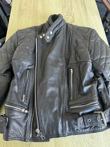 Leather Jacket Cow Hide Rich Leather - Picture 1 of 11