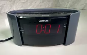 Goodmans Sveglia Radio GCR01SLT Batteria o Rete Snooze Doppia Sveglia - Foto 1 di 9