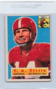 1956 Topps #86 Y.A. Tittle 49ers sehr guter Zustand *DA6628 - Bild 1 von 1