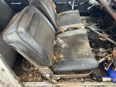 AMC Rambler American SEATS 2 puertas cupé negro JUEGO ASIENTOS DELANTEROS manual Foto 1 de 4