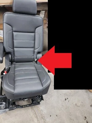 15 16 17 18 19 20 YUKON Left 2nd Row Leather Heated Seat ONLY; Black 4AA - Image 1 of 4