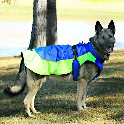 Clearance Doggie Design Alpine All-Weather Dog Coat - Blue and Green  XS-5XL - Image 1 of 4