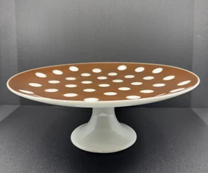 Fitz and Floyd FF Polka Dots Cake Stand - Picture 1 of 3