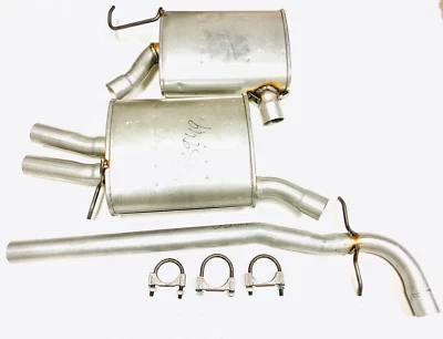 Fits: 2011-2017  Volkswagen Jetta 2.0L Rear Muffler & Middle Resonator Foto 1 de 2