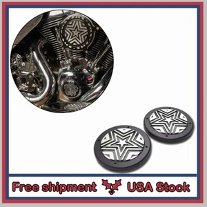 Rear Speaker Grill Fit H-D 2014-19 TOURING Moving Star Contrast Cut - Picture 1 of 7