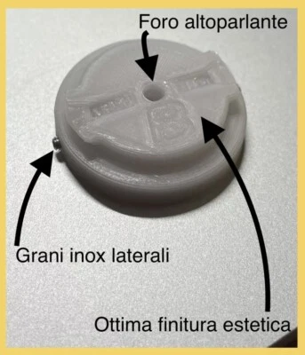 Supporto Staffa Ciclo Computer GARMIN ,  Grani Acciaio, Aggancio Alette Spezzate - Immagine 1 di 2