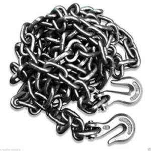 Cadena de remolque de troncos de tracción de remolque de 1/4” X 12” de alta resistencia con gancho para camión automotriz - Imagen 1 de 1