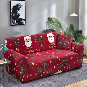 Christmas Sofa Cover 2 3 4 Seater Couch Cover Stretch Sofa Slipcover for Home - Picture 1 of 11