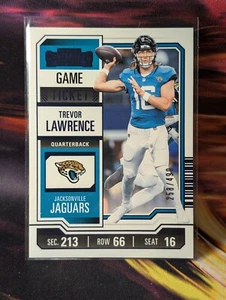 2023-24 Panini Contenders NFL TREVOR LAWRENCE Blue Game Ticket 258/499 New NM  - Picture 1 of 3