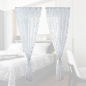 Velo per finestra cucito a caldo mezza ombreggiatura tulle schermatura decorativa - Foto 1 di 12