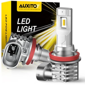AUXITO H8 H9 LED H11 Frontal Antiniebla Conducción 3000K Luz Amarillo Dorado Lámpara DRL Canbus - Imagen 1 de 8