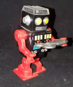 Classic ROBOT PENCIL SHARPENER - 3.75" Black Walking Toy / Kikkerland (KR) - Picture 1 of 2