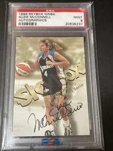 1999 Hoops WNBA Autographics Suzie McConnell Serio PSA 9 Penn State Lions - Picture 1 of 2