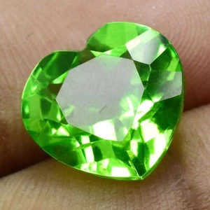 NATURAL Certify Stunning PERIDOT GREEN Heart Cut 10.20 Ct Loose Gemstones - Picture 1 of 12