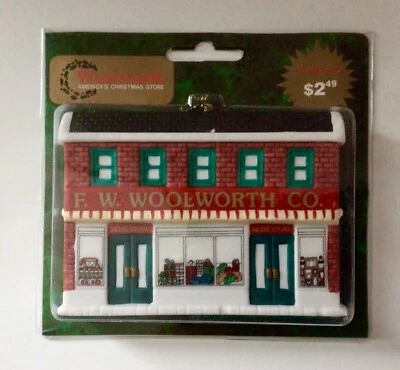 F. W. Woolworth Company escaparate adorno de Navidad vintage nuevo de cerámica Foto 1 de 4